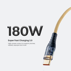 Super Fast Charging 2.0 Cable | 180W Power Delivery | 450 Mbps Data Transfer | Compatible with iPhone 15 to 17 & Android
