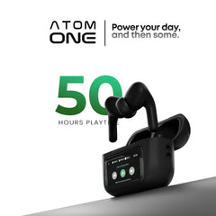 Vintron Atom One + Atom Beats Combo | Smart Touch Screen TWS + 50H Battery Wireless Earbuds