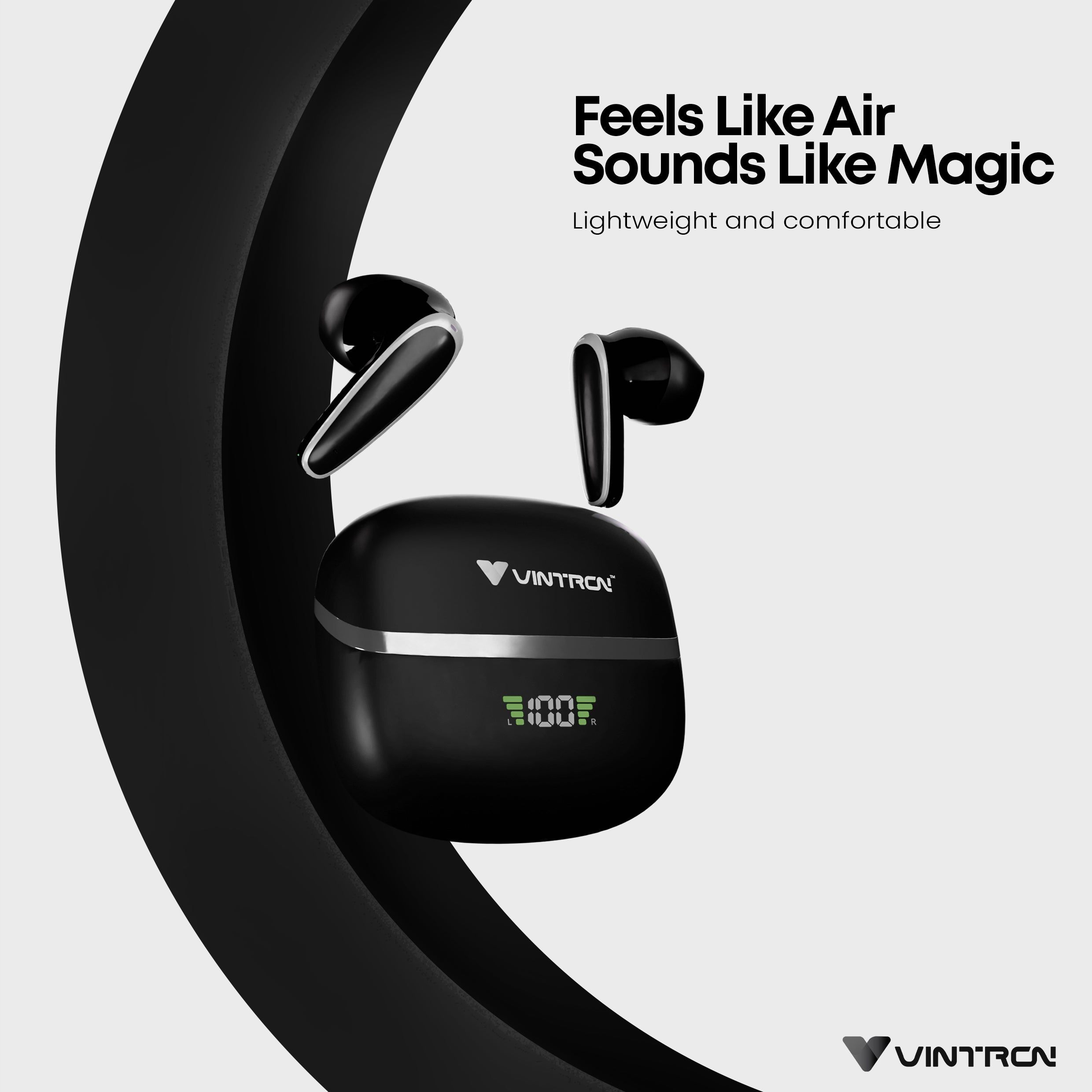 Vintron Sonic Beats – High-Definition Wireless Earbuds with Superior Call Quality & Noise Reduction