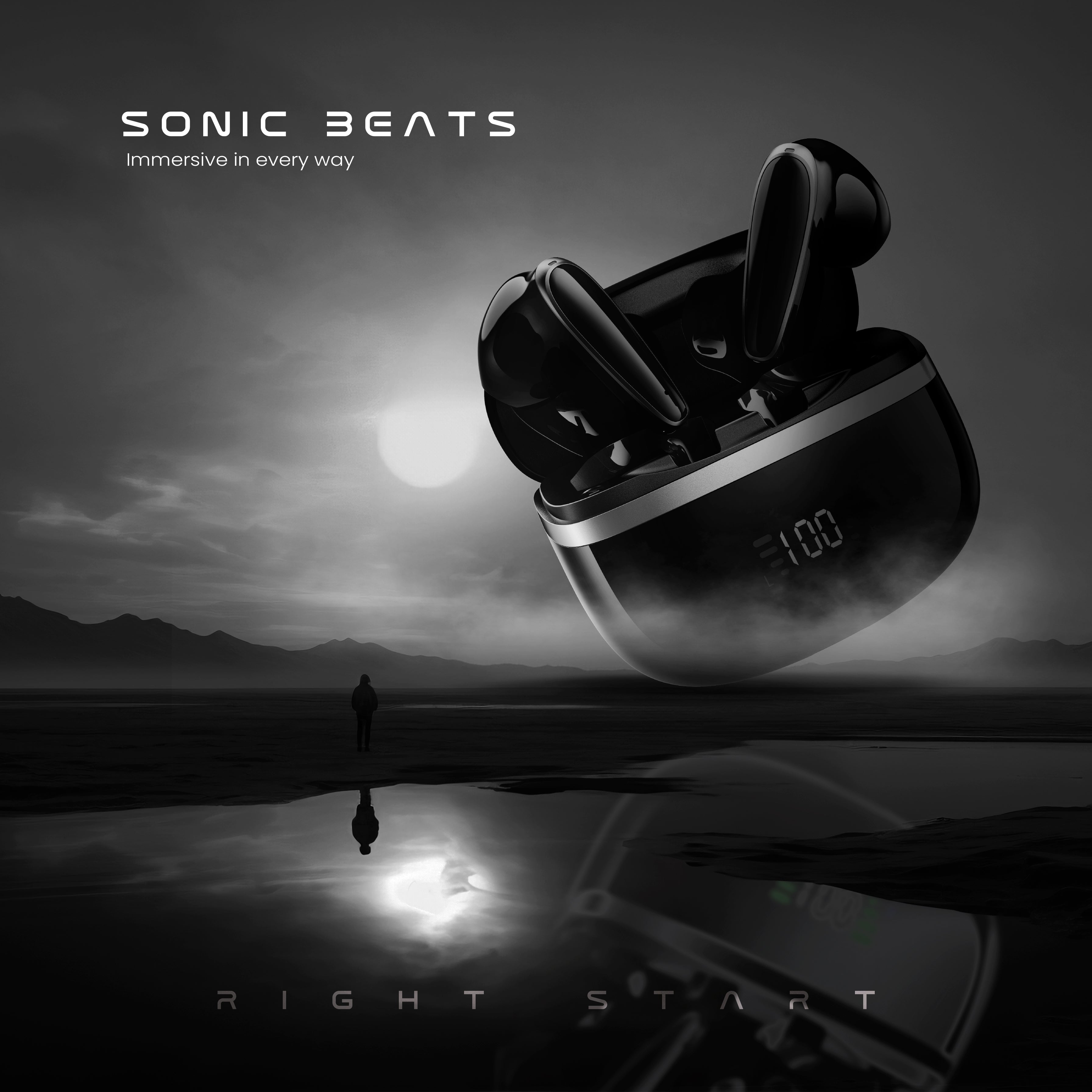 Vintron Sonic Beats – High-Definition Wireless Earbuds with Superior Call Quality & Noise Reduction