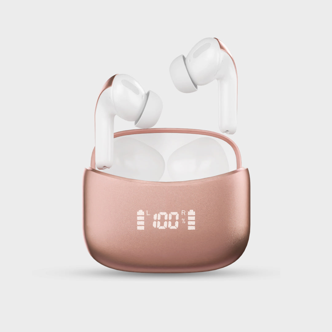 Vintron Atom Beats Wireless Earbuds with Bluetooth 5.3, Noise Reduction, 50-Hour Battery, IPX5 Water Resistance