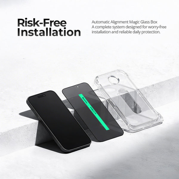 Iphone 17 Premium Tempered Glass with Automatic Alignment Magic Glass Box