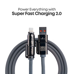 Super Fast Charging 2.0 – 4-in-1 Cable | 180W | 450 Mbps | Connect + Data Transfer