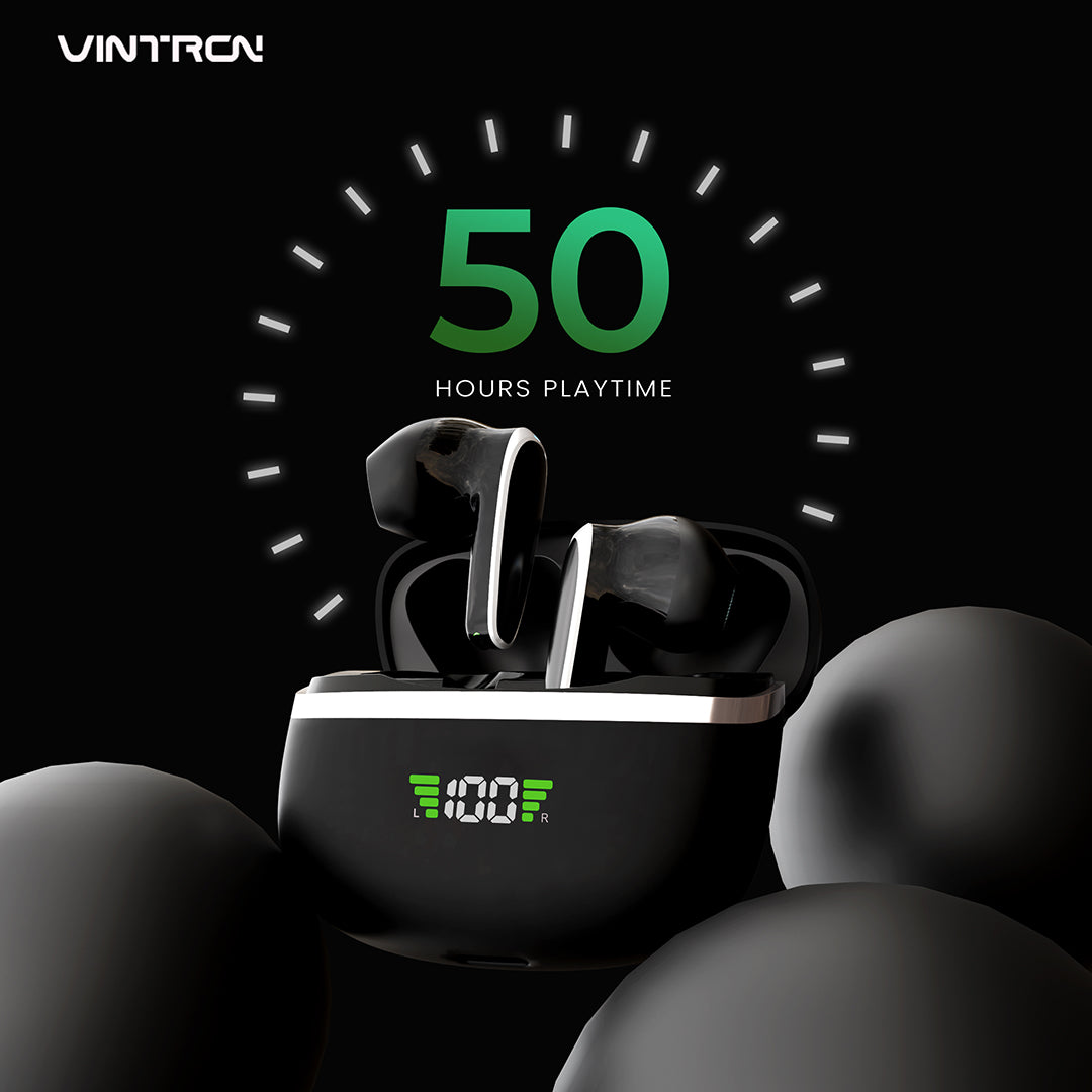 Vintron Sonic Beats – High-Definition Wireless Earbuds with Superior Call Quality & Noise Reduction