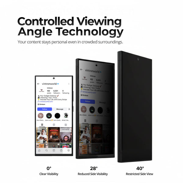S25 Ultra Privacy Guard Tempered Glass with Automatic Alignment Magic Glass Box