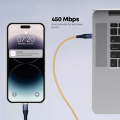 Super Fast Charging 2.0 Cable | 180W Power Delivery | 450 Mbps Data Transfer | Compatible with iPhone 15 to 17 & Android