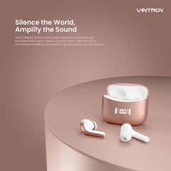 Vintron Atom Beats – Wireless Earbuds with Noise Reduction & IPX5 Water Resistance