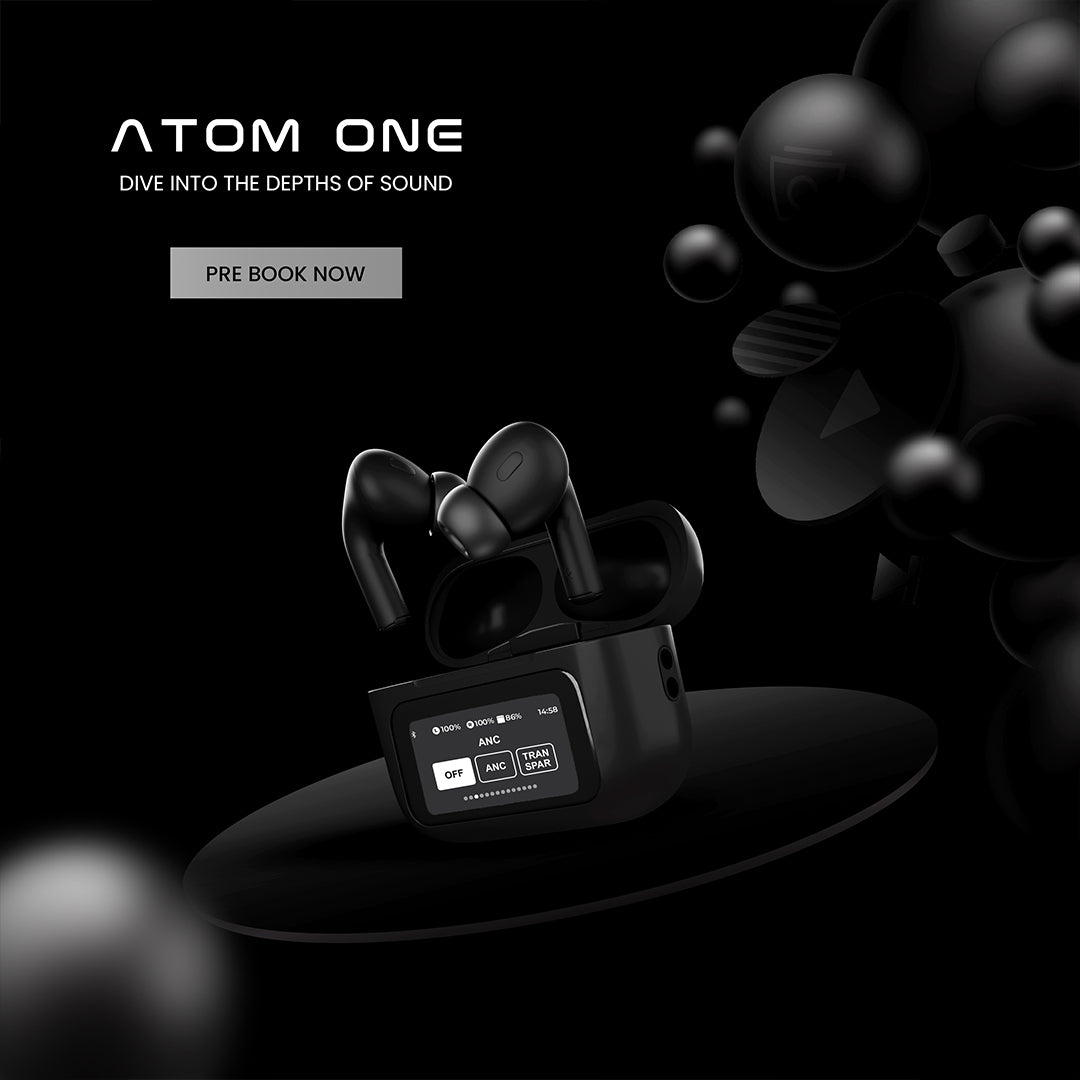 Vintron Atom One – Smart Earpods with Active Noise Cancellation & 360-Degree Audio