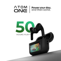 Vintron Atom One + Atom Beats Combo | Smart Touch Screen TWS + 50H Battery Wireless Earbuds